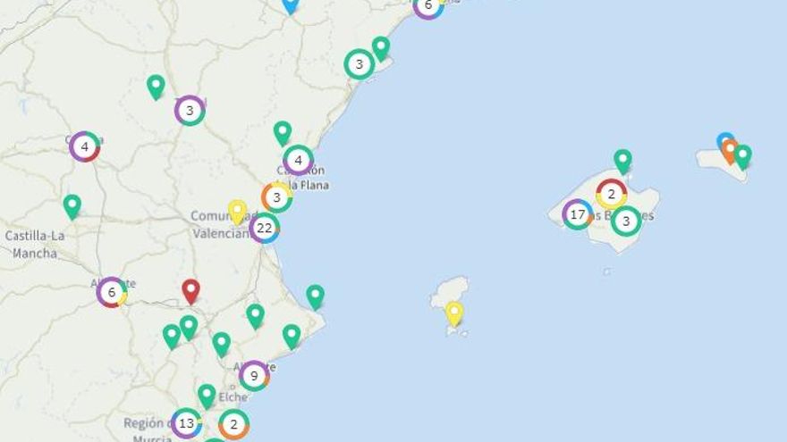 Mapa de la Comisión Europea con la localización de los fondos Next Generation.