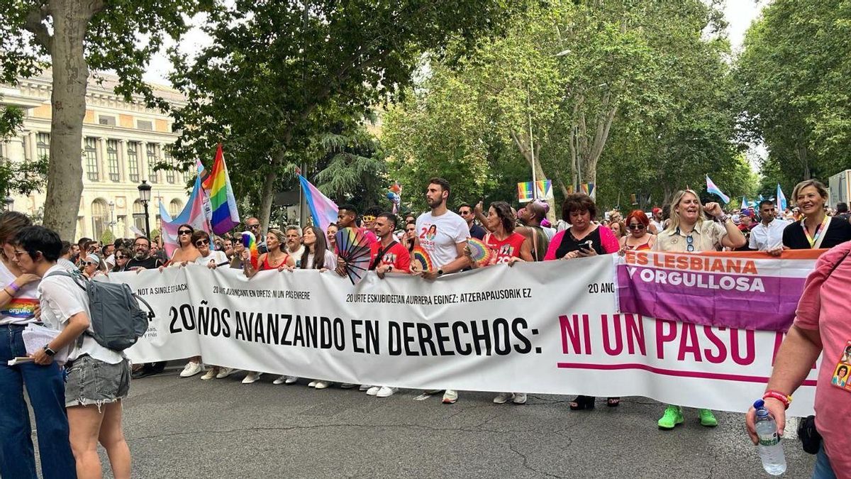 La cabeza de la manifestación del Orgullo
