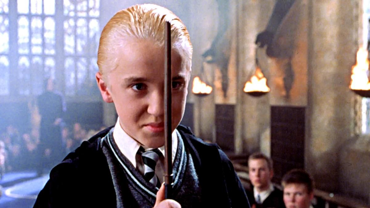 Primera imagen de Draco Malfoy en el rodaje de una escena mítica de la serie de 'Harry Potter'