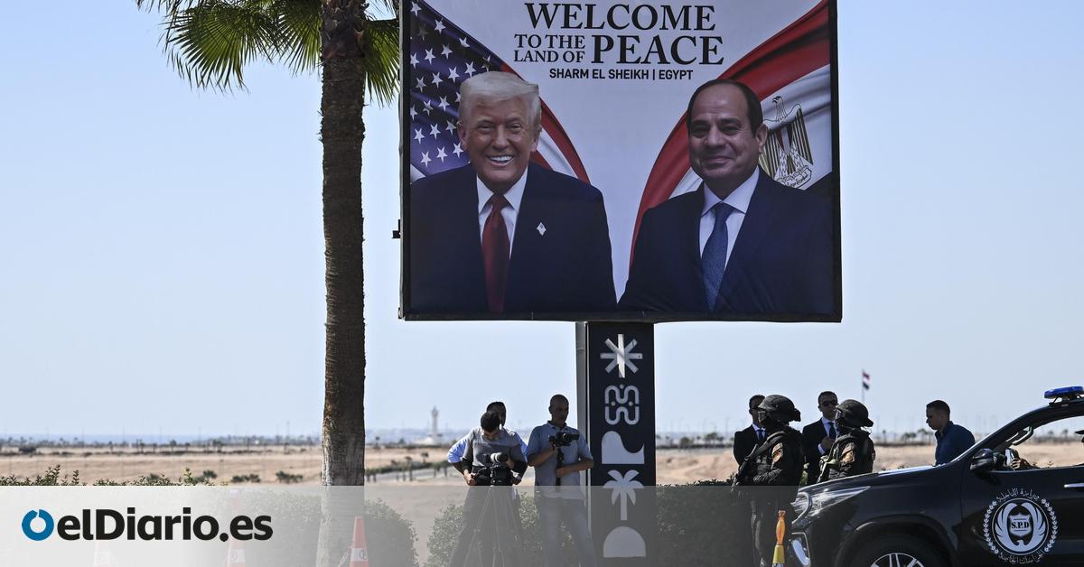 Trump llega a Egipto para participar en una 'cumbre de paz' para Gaza sin Netanyahu ni Hamás