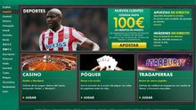 Portal de la empresa de juegos y apuestas Bet365.