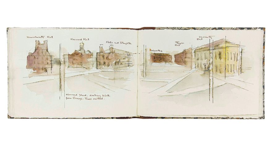 Fernando Zóbel, Harvard Yard, en Cuaderno de apuntes n.º 83, 1976