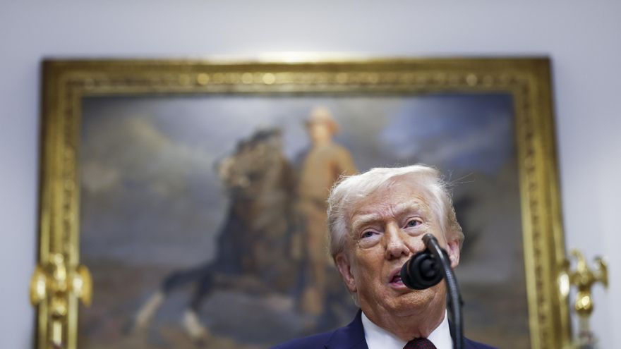 Fotografía de archivo del presidente estadounidense, Donald Trump, en Washington (EE. UU.). EFE/Will Oliver