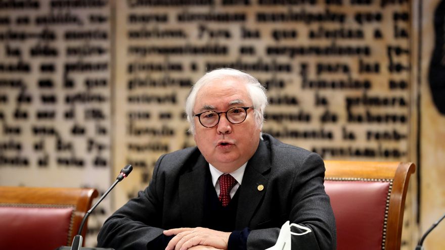 El ministro de Universidades, Manuel Castells. EFE/Kiko Huesca/Archivo