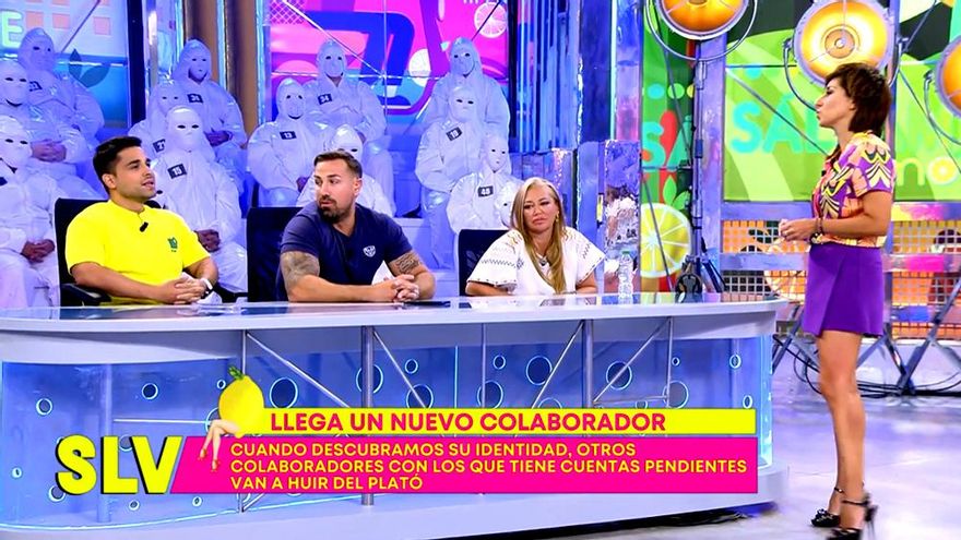 Miguel Frigenti, Rafa Mora y Belén Esteban en 'Sálvame'