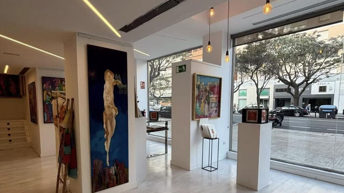 Algunas de las obras, antes de ser trasladadas al crucero