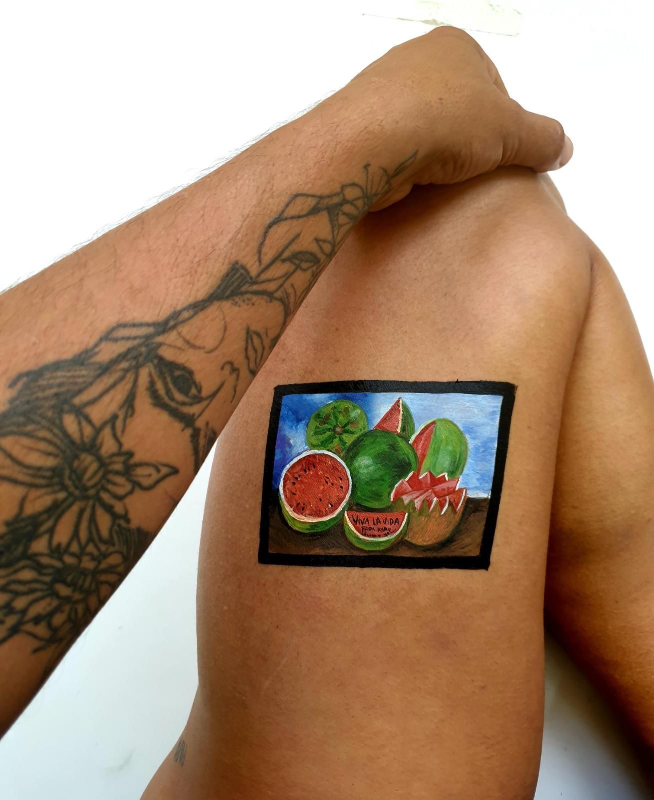 Pinturas en la piel de Nauzet Afonso.