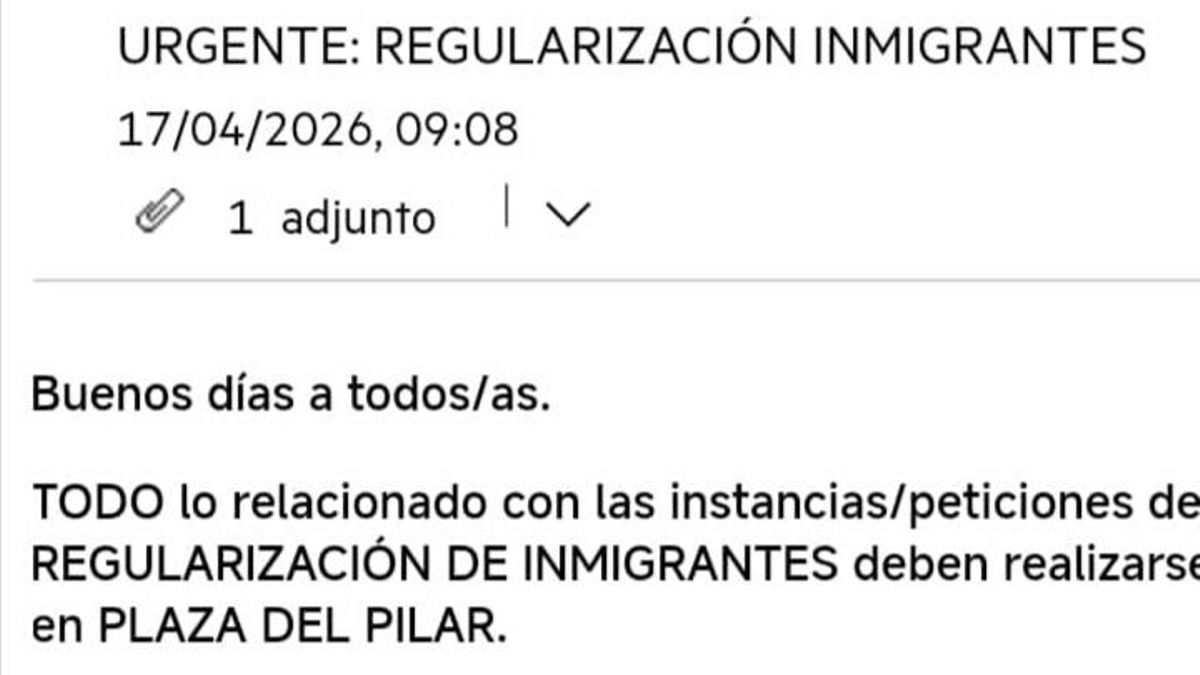 correo electrónico enviado a las juntas de distrito
