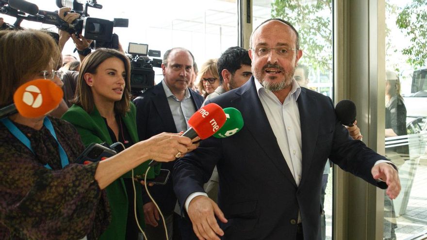 El presidente del PP en Cataluña y candidato del partido a las elecciones catalanas, Alejandro Fernández