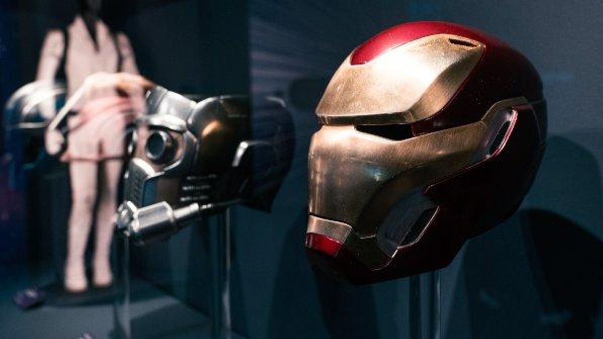 El casco de Iron Man, una de las piezas expuestas en la muestra