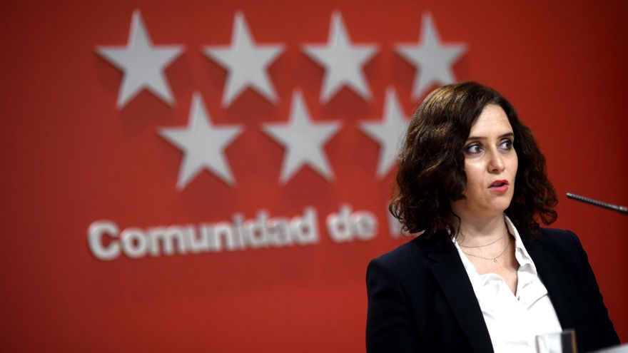 La presidenta de la Comunidad de Madrid, Isabel Díaz Ayuso