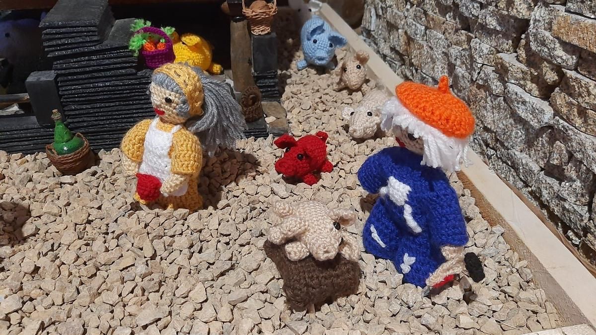 Representación de la matanza en el Belén de Carracedelo. 