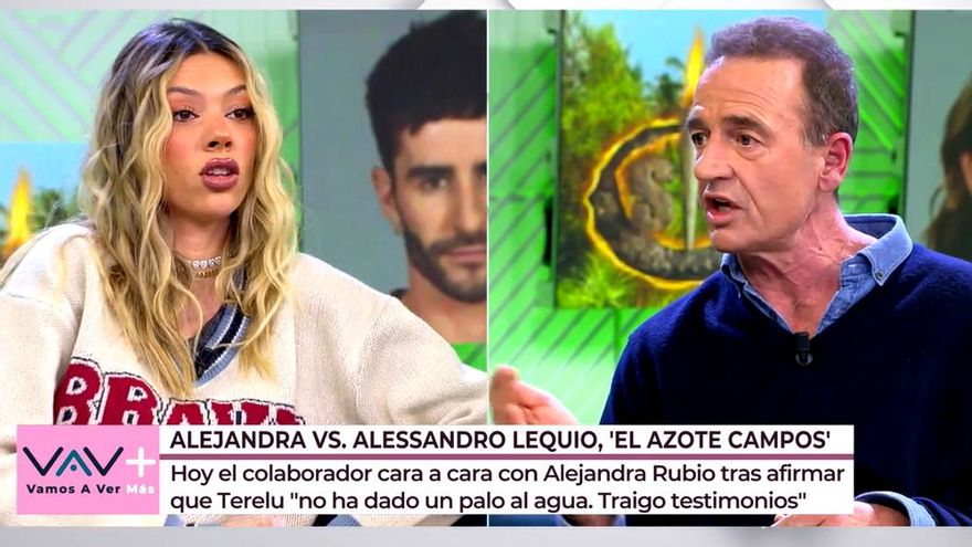 Tenso cara a cara de Alejandra Rubio y Lequio en Telecinco, con petición a la dirección y advertencia de Joaquín Prat
