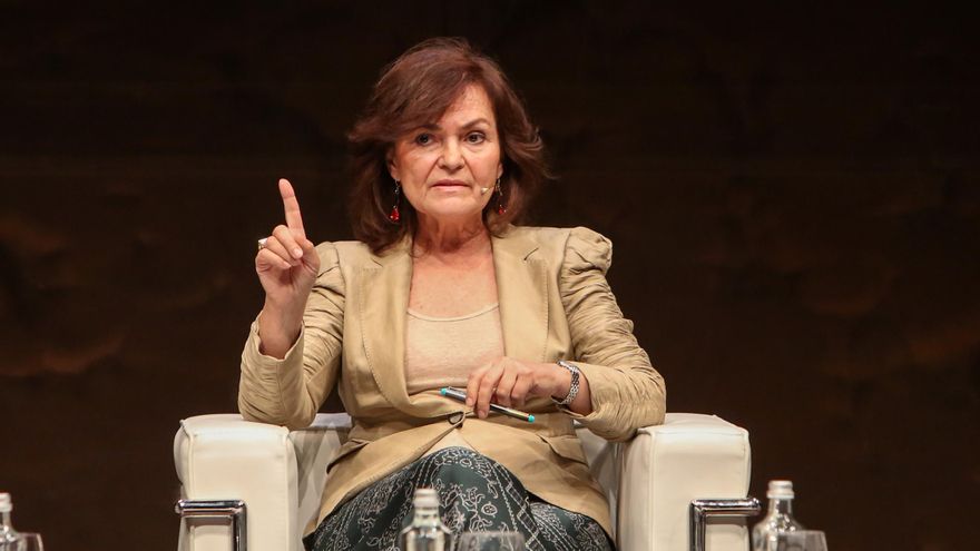 La vicepresidenta del Gobierno, Carmen Calvo.