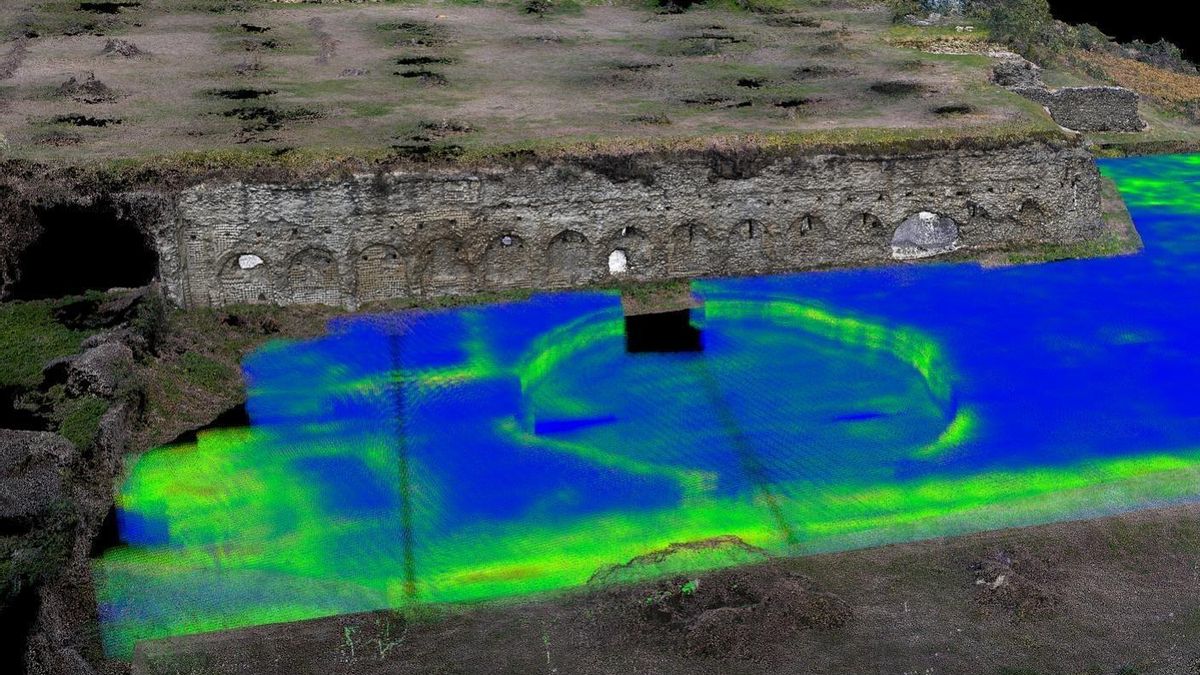 Las tecnologías digitales no invasivas han recreado lo que consideran que es una piscina monumental