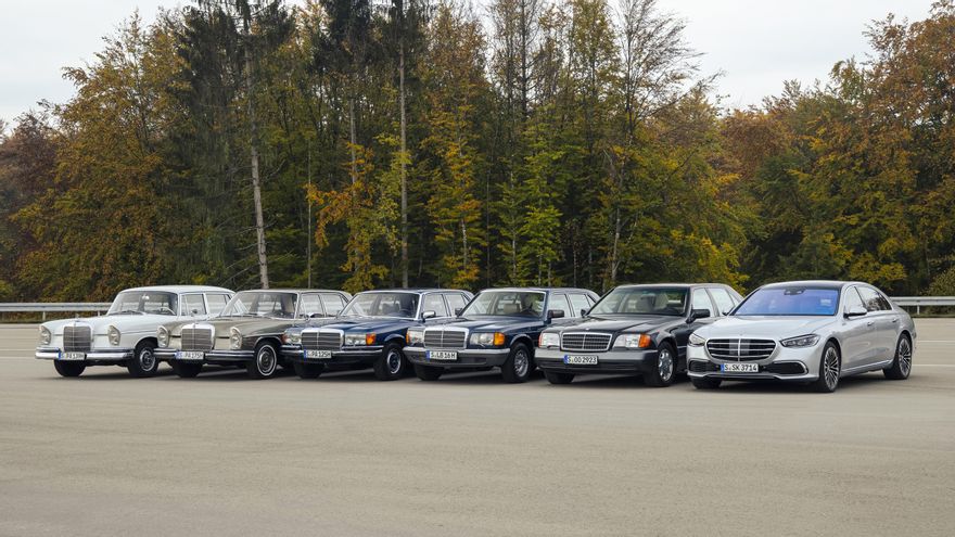 Todas las generaciones juntas del Mercedes Clase S.