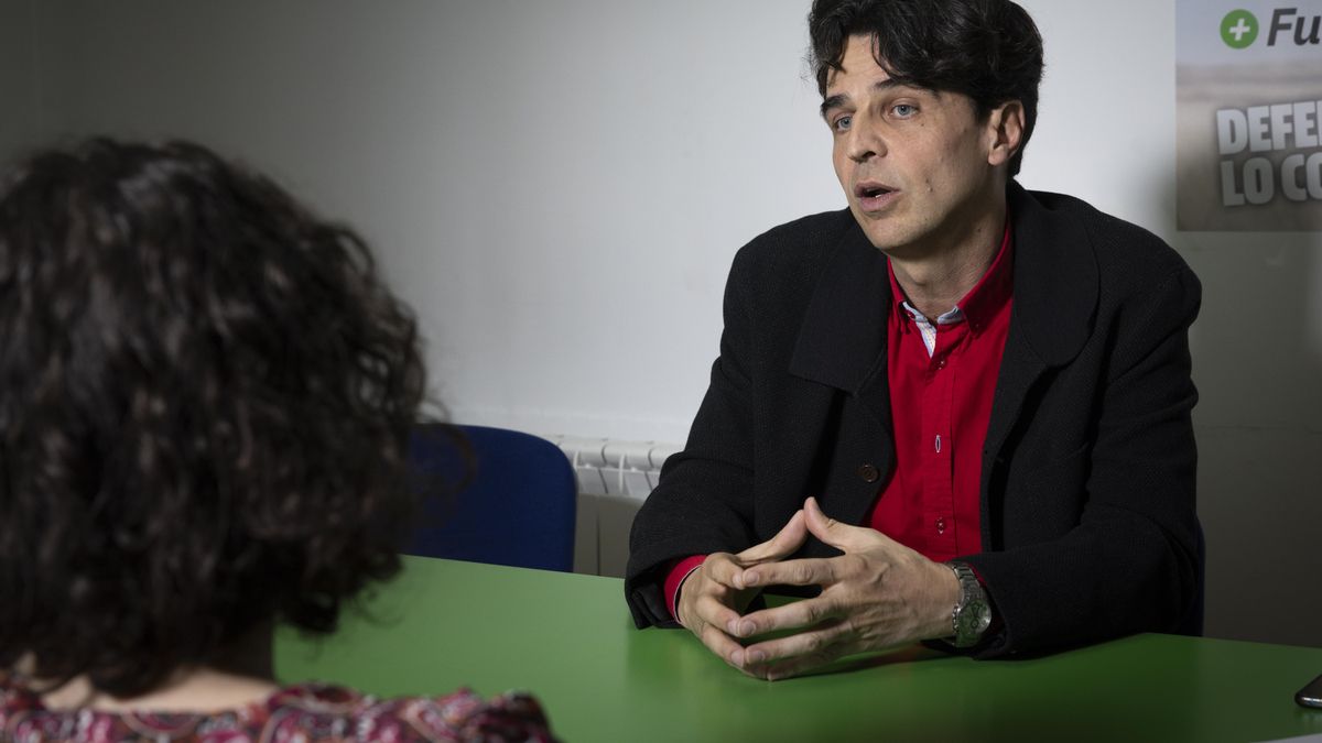 Juan Gascón, durante la entrevista.