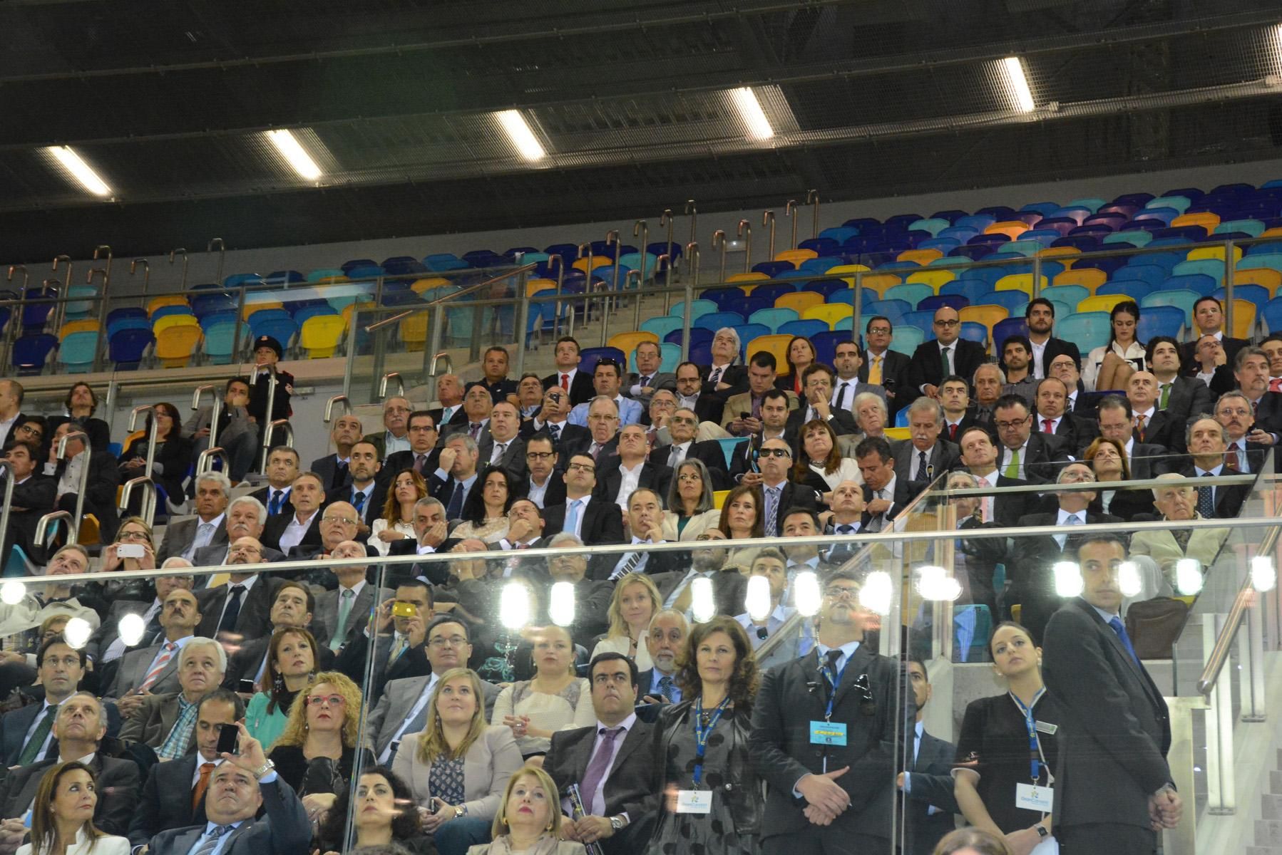 Invitados en la inauguración del Gran Canaria Arena. ACFI PRESS