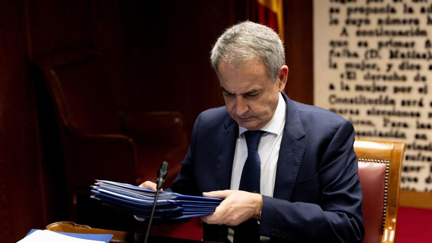 El expresidente del Gobierno José Luis Rodríguez Zapatero comparece ante la Comisión de Investigación sobre el ‘caso Koldo’, en el Senado, a 2 de marzo de 2026
