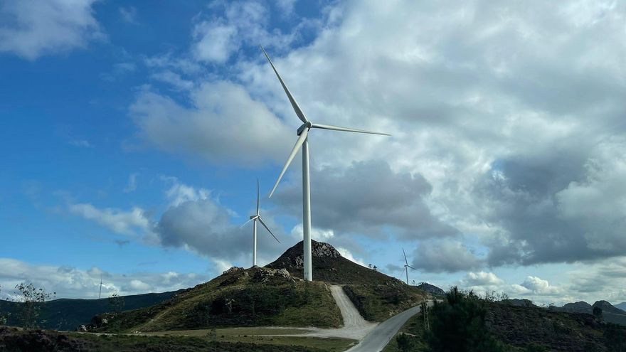 Aerogeneradores de un parque éolico.