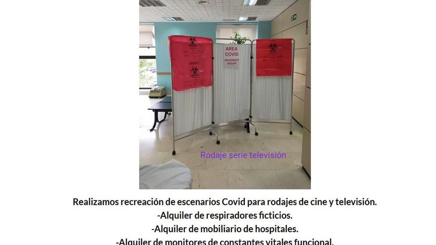 Recreación escenarios COVID para cine y televisión