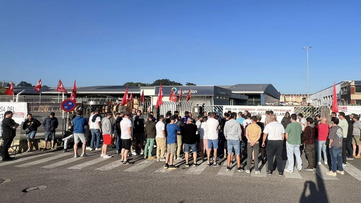 Tercera jornada de huelga en Prysmian.