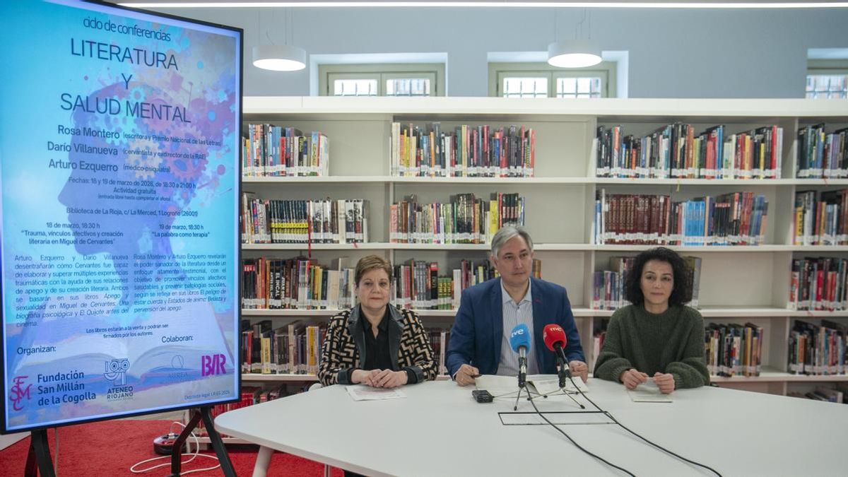 Rosa Montero y Darío Villanueva participan en el ciclo de conferencias 'Literatura y salud mental' en Logroño