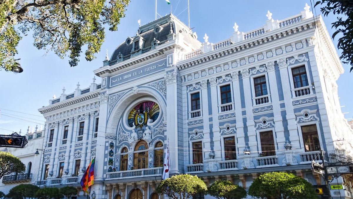 El Tribunal Superior de Justicia de Bolivia es uno de los grandes edificios gubernativos de Sucre.