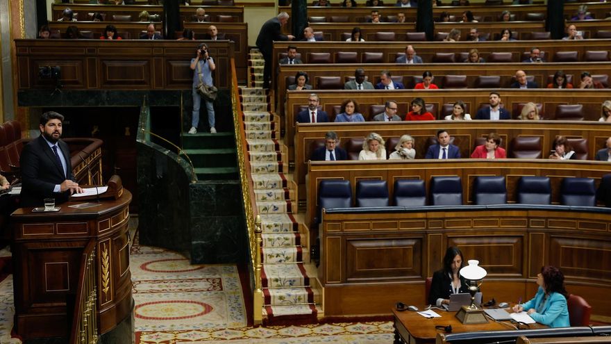 El Congreso rechaza por dos votos el blindaje del trasvase que proponía el PP de Murcia en un pleno al que faltó Feijóo