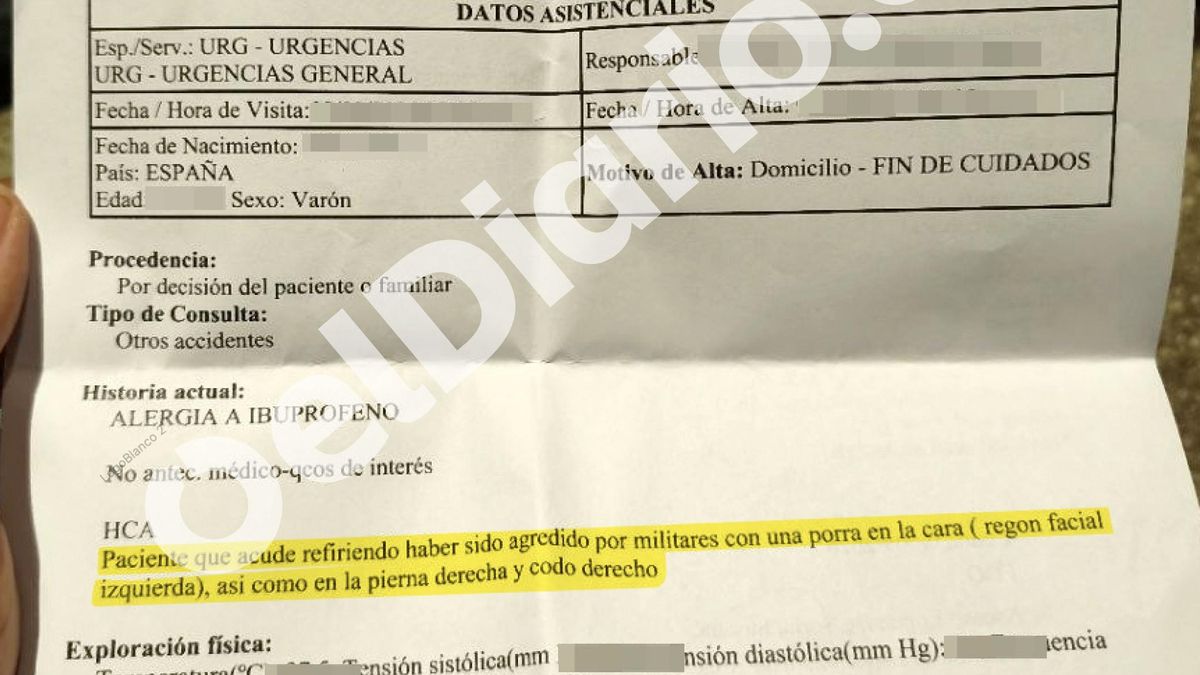 El Hospital de Ceuta ha enviado al juzgado una veintena de partes de lesiones de migrantes agredidos por "militares"