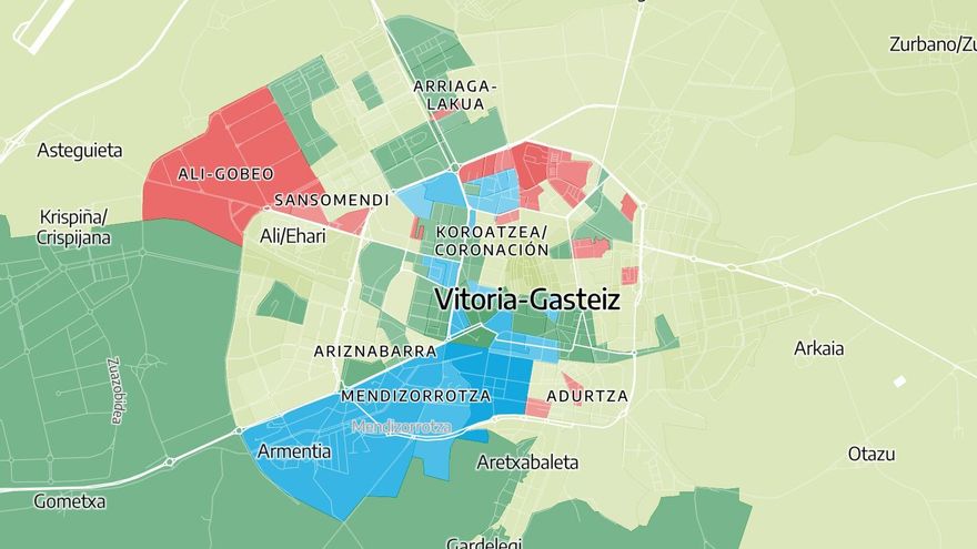 MAPA | ¿Qué votaron tus vecinos el 21A? Los resultados de las elecciones en Euskadi, calle a calle