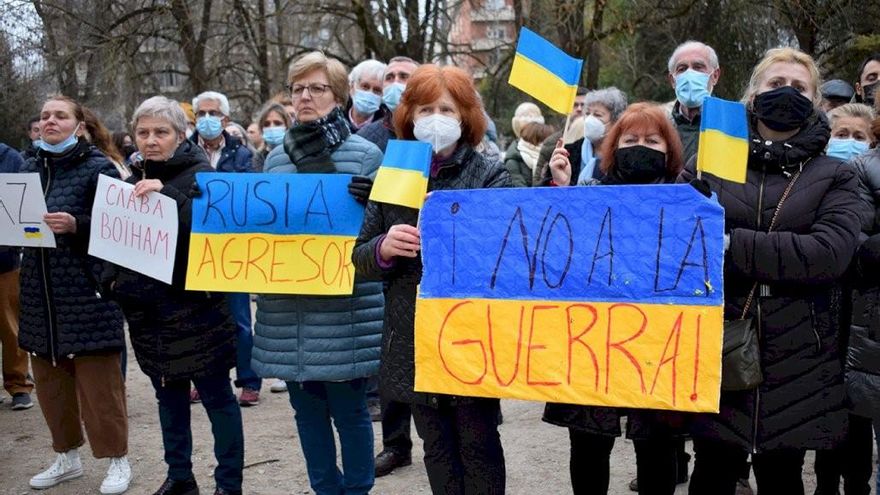 Concentración de apoyo al pueblo ucraniano en Cuenca