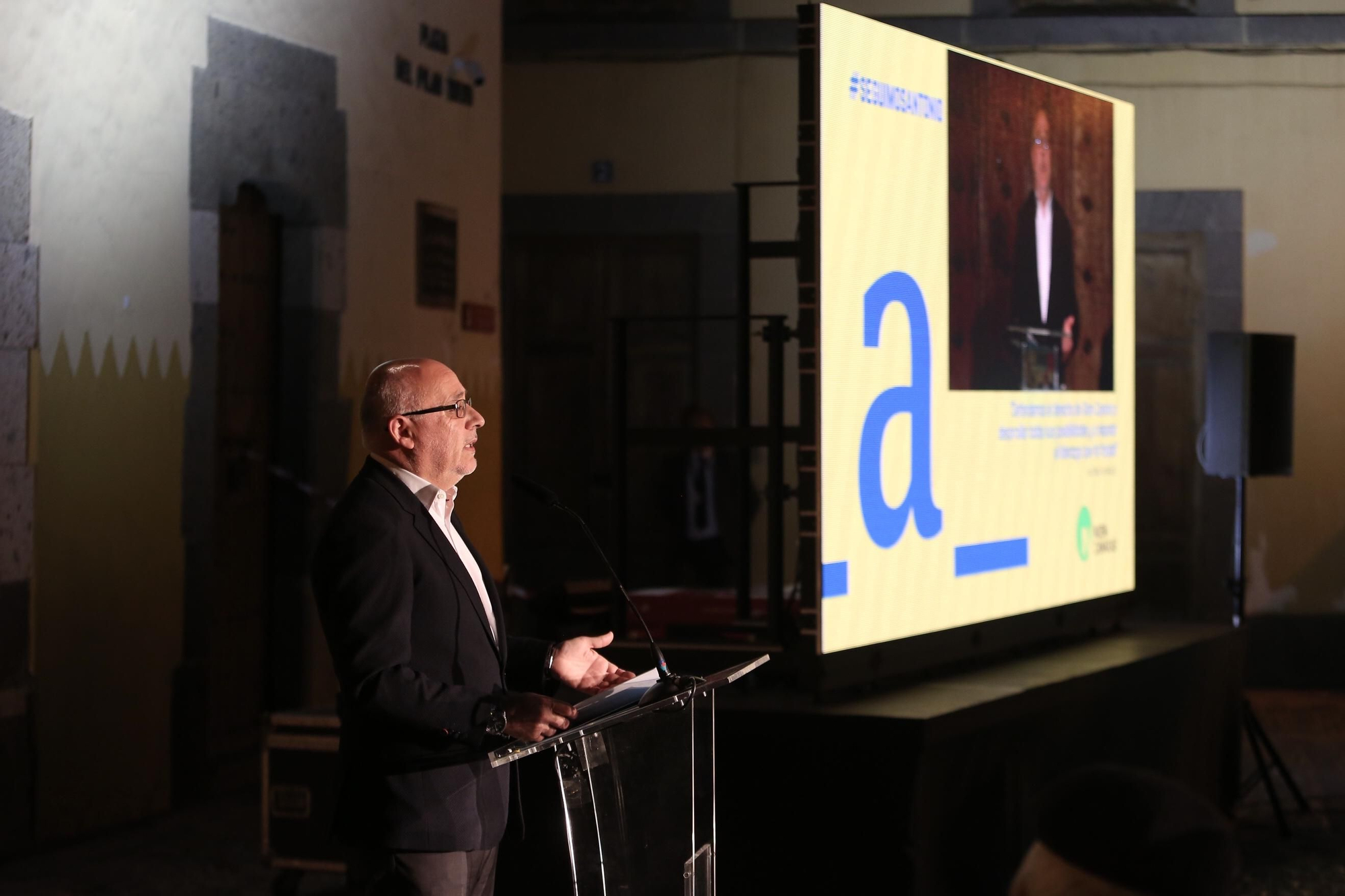 Presentación de la candidatura de Antonio Morales (NC) al Cabildo en Las Palmas de Gran Canaria.