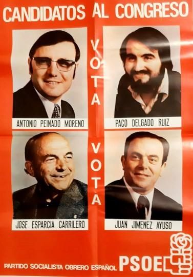 Cartel electoral del PSOE en las Elecciones de 1977