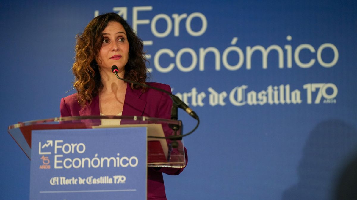 La Presidenta de la Comunidad de Madrid, Isabel Díaz Ayuso, participa en el 15 aniversario del Foro Económico de El Norte de Castilla.