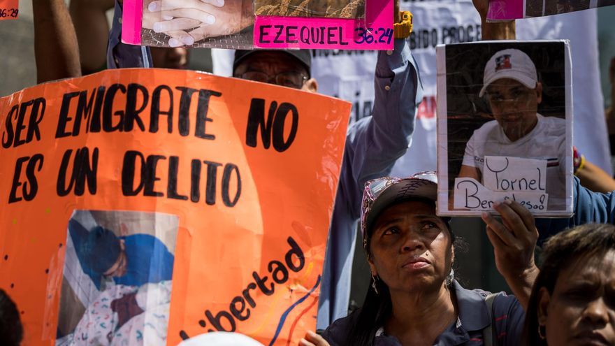Familias venezolanas piden a ONU abogar por migrantes detenidos en una cárcel salvadoreña