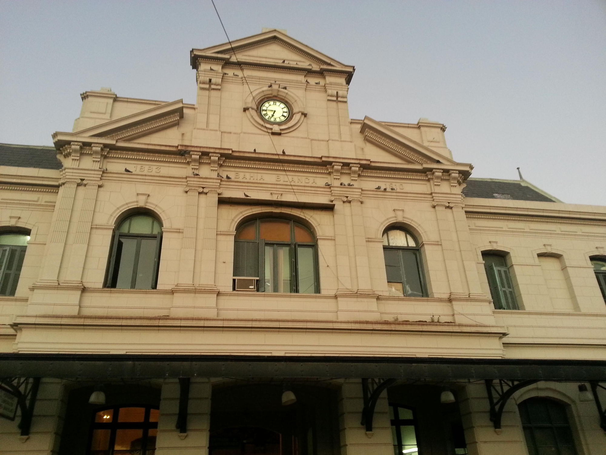 El frente de la Estación Sud de Bahía Blanca