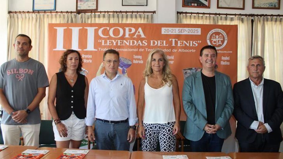 La extenista, durante la presentación del evento que tendrá lugar esta tarde