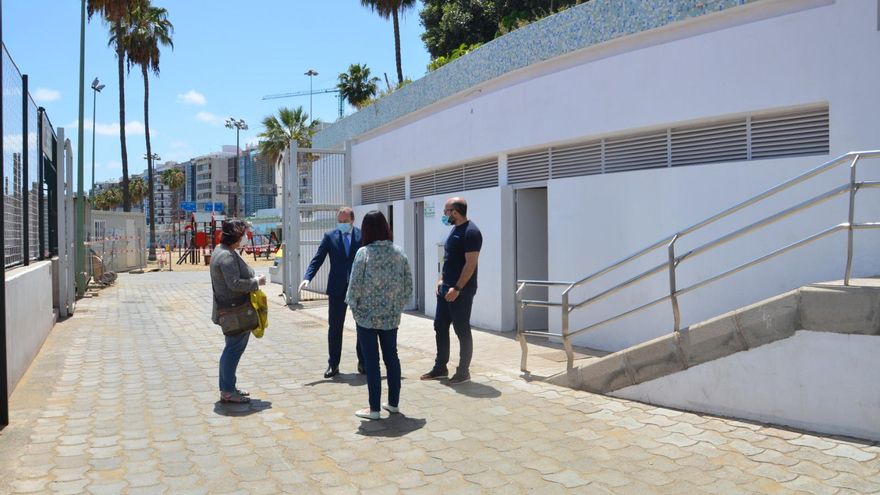 Instalaciones habilitadas por el Ayuntamiento de Las Palmas de Gran Canaria para el aseo de personas sin hogar.