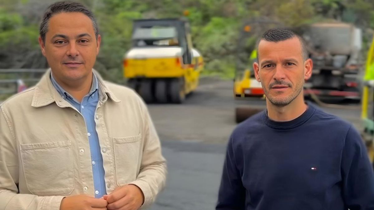 Comienza la obra de asfaltado del Camino de Los Hombres en Las Manchas impulsada por el PP