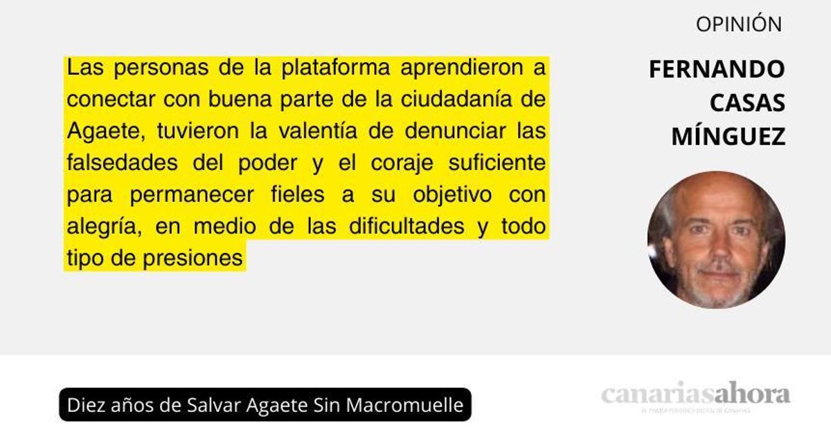 Diez años de Salvar Agaete Sin Macromuelle