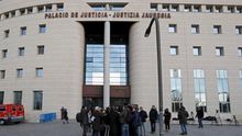 El Palacio de Justicia de Navarra, este jueves.