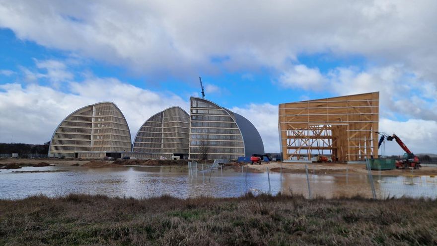 El Parque del Medio Ambiente de Soria se inunda tras las fuertes lluvias