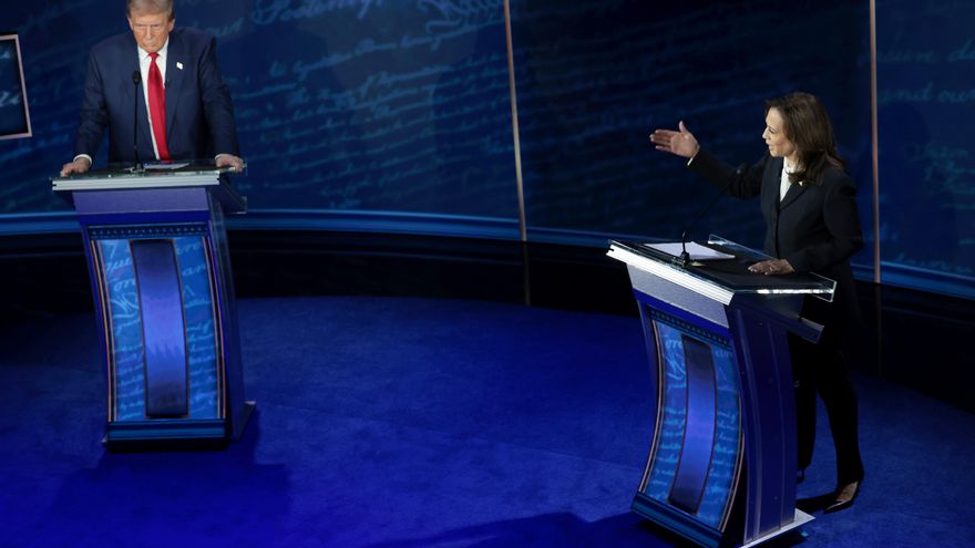 Kamala Harris arrincona a Donald Trump en el debate presidencial