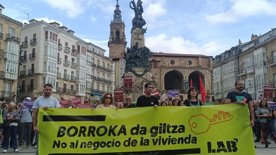 Manifestación por la vivienda este sábado en Vitoria.