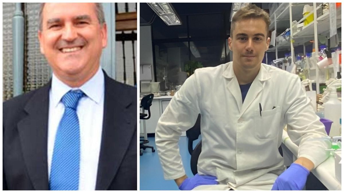 El catedrático de Fisiología Vegetal, José Luis Acebes Arranz, y el doctor Carlos Frey, ambos de la Universidad de León.