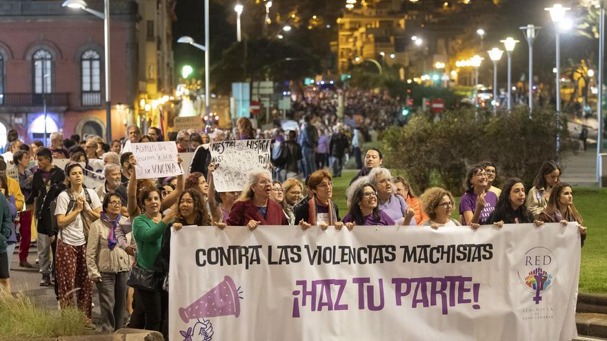 La Red Feminista denuncia este 25N el "postureo" del Gobierno de Canarias y sus "recortes" en igualdad: "Esta desprotección duele y cuesta vidas"