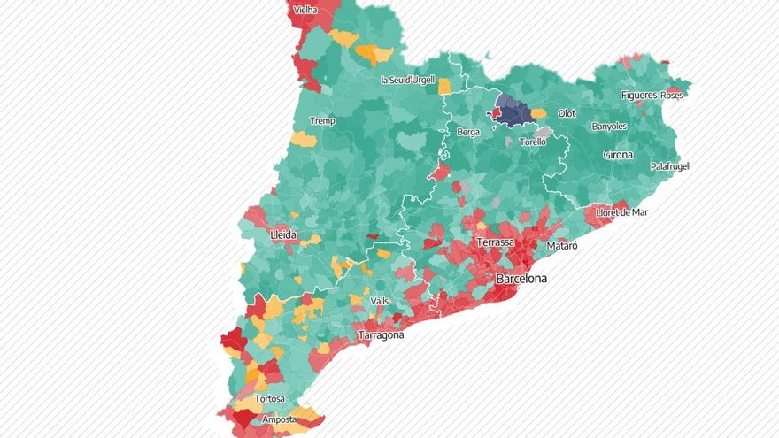 Los resultados de las elecciones en Cataluña, municipio a municipio