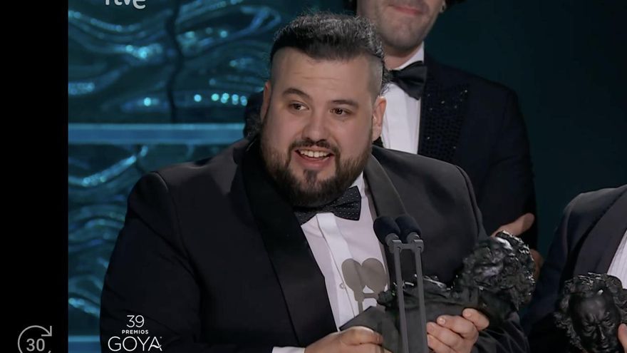 Néstor López triunfa con dos Goya y se acuerda de la ciudad de León y de su barrio el Polígono X