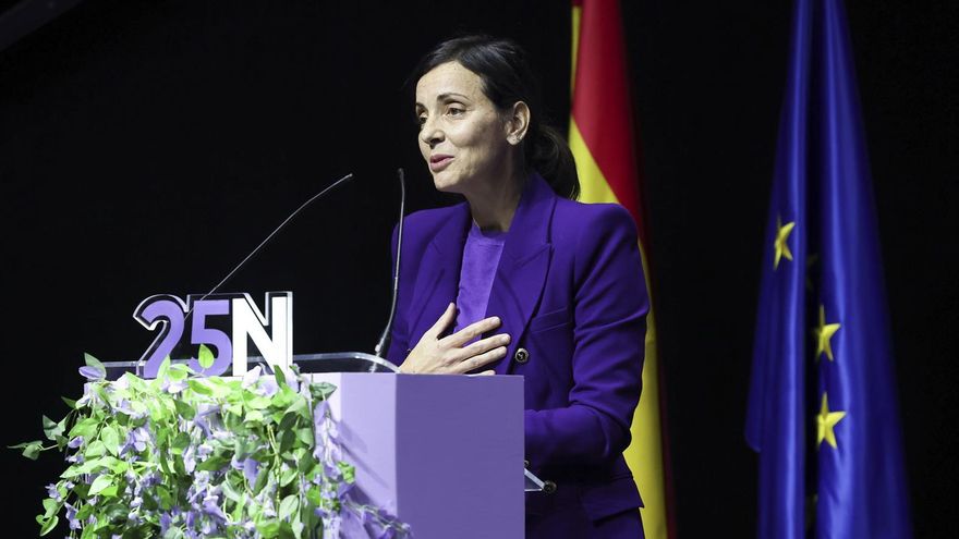 Nevenka Fernández, en un acto del día contra la violencia machista, el pasado mes de noviembre.